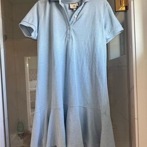 Tuckernuck Size M Polo Sky Blue Knit Dress